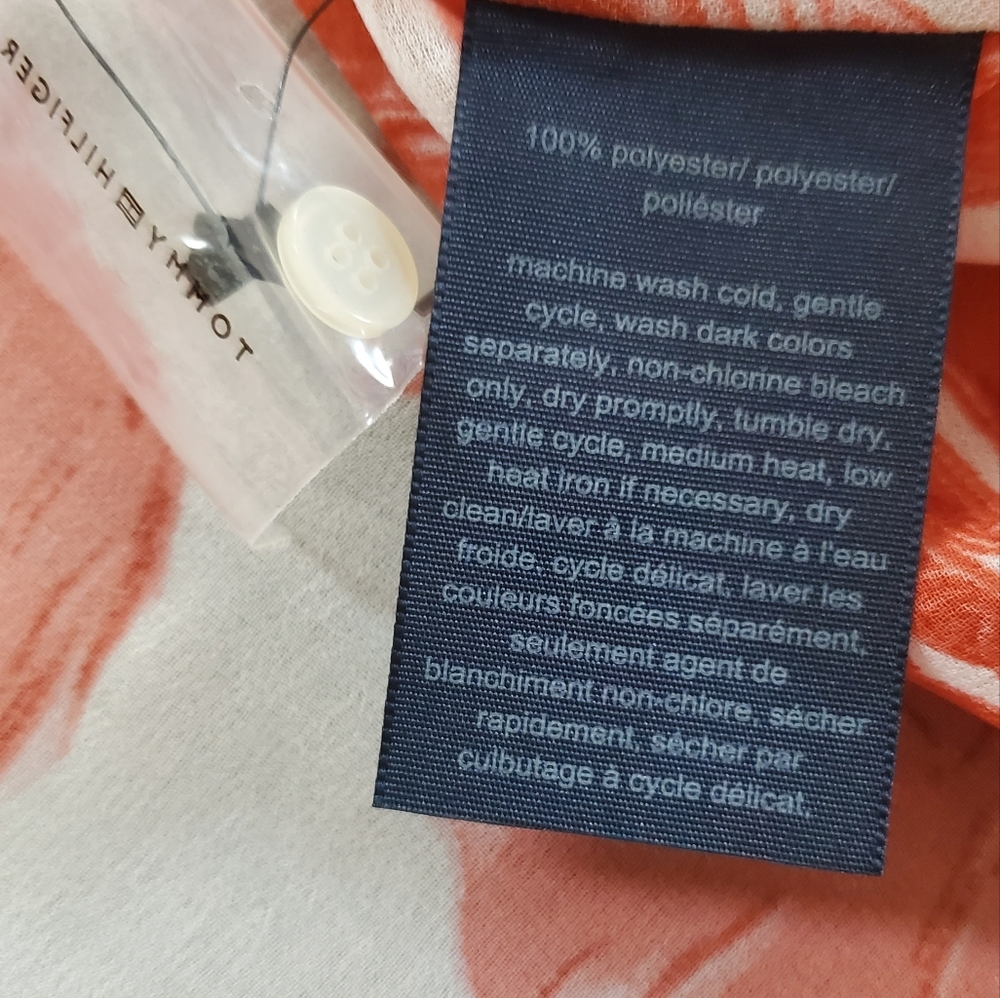 Tommy Hilfiger Roll-Sleeve Blouse NWT 1X - Picture 7 of 11
